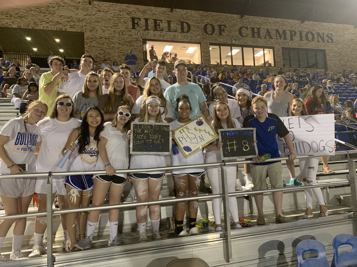Thanks to our student section who cleaned up their trash before the end of the game. #Awesome #Leadership