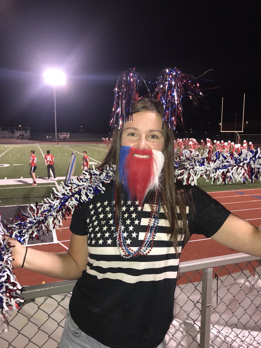 FAN OF THE GAME:
<a href="/lakynanne_/">Lakyn Schieferecke</a>  no question. Her enthusiasm and patriotic attire granted her #1.