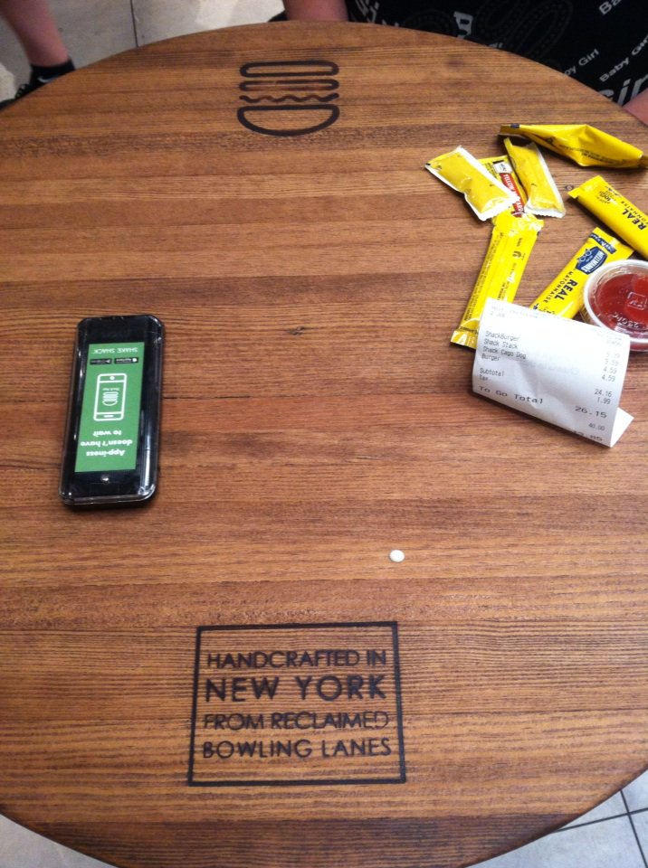 Finally trying the Shack. #shakeshacksandy #amwriting