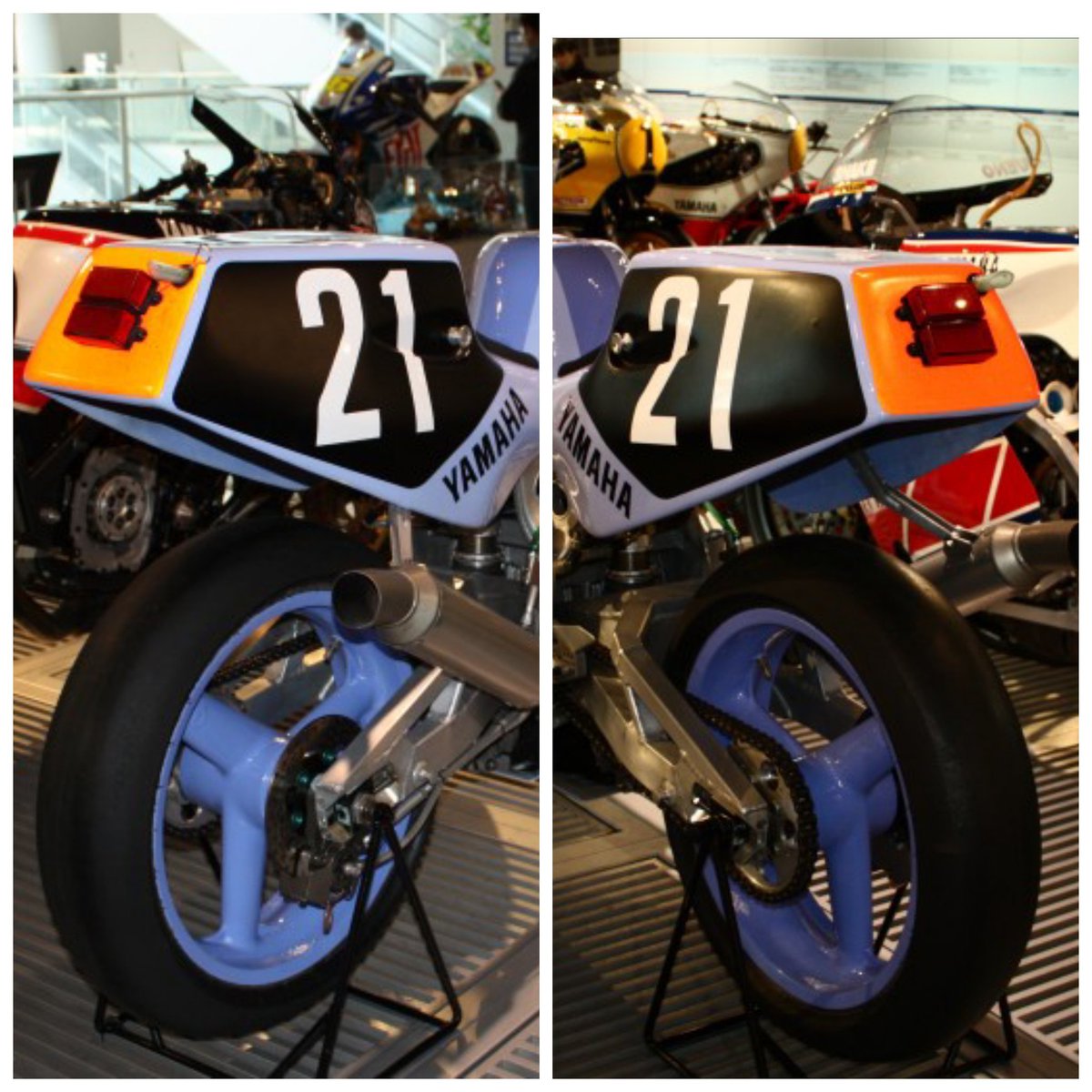 uwannco's tweet photo. @RC45owners_net やっぱり鉄馬も『ケツ』っすよね👍️

今の #EWC #WSBK シートカウルは
小尻過ぎて正直萎える⤵️⤵️⤵️

#磐田 でナンバーワンの美尻ですが
どうぞ(*´∀｀)つ

#YAMAHAが美しい
#FZR750 #0w74 #TECH21
#21の伝説 https://t.co/HK4T6b9DLd