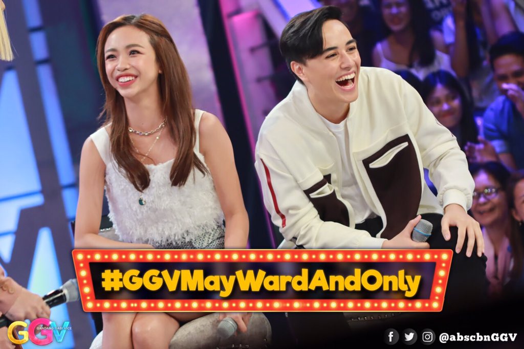 abscbnggv's tweet photo. Chugug na chugug na tawanan at pak na pak na kiligan lang naman ang hatid namin ngayong Sunday! 😄 Nuod ka kayo ah! 😉 #GGVMayWardAndOnly https://t.co/dzuLl0a0dj