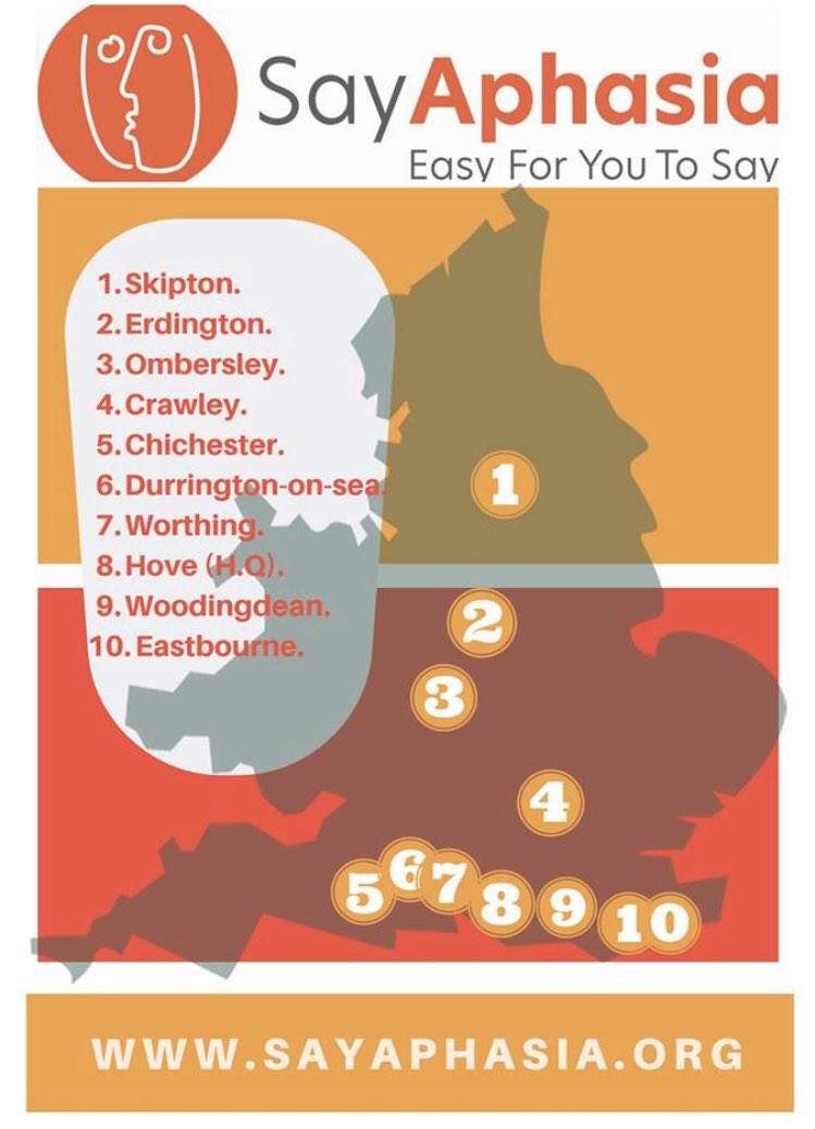 SayAphasia's tweet image. Please do have a look at Say Aphasia locations map. Wow !!! @sayaphasia #ukmap #map #uk_map #skipton #erdington #ombersley #crawley #chichester #durrington #worthing #hove #woodingdean #eastbourne