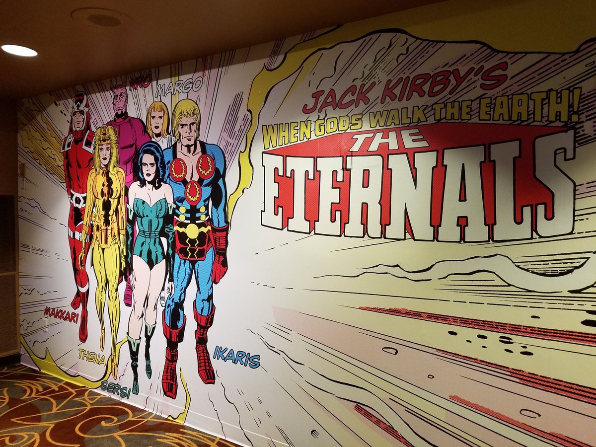 KirbyKrackleArt's tweet photo. #SaturdayMorning #SaturdayMotivation @disneyworld #eternals #kirby exhibition #disneyworld https://t.co/pgiFFeC6oB