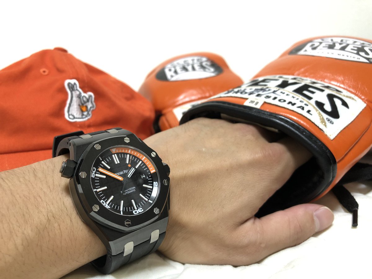 京口紘人 Hiroto Kyoguchi 先日 世界チャンピオンになって初めて時計を買った 一目惚れ Audemarspiguet オーデマピゲ ロイヤルオーク 夢ある 黒オレンジ