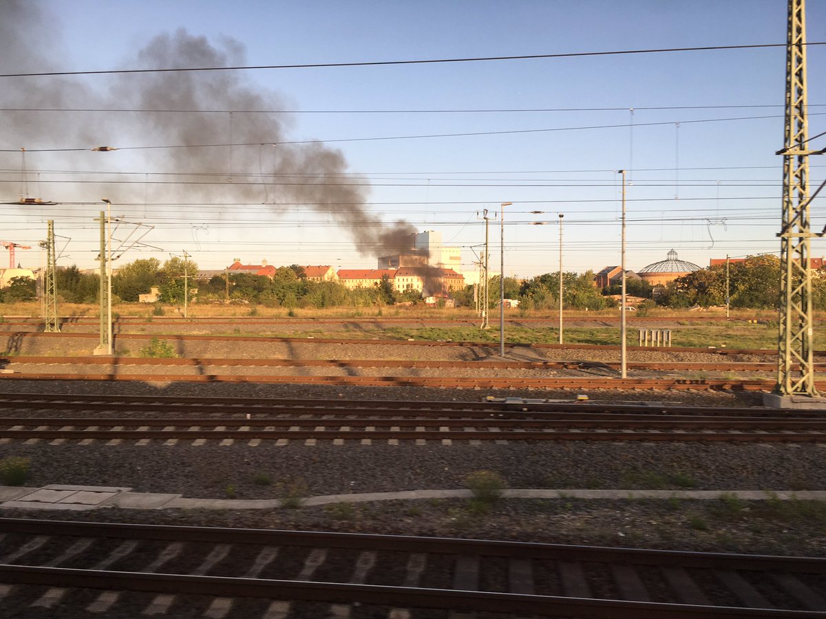 Kleiner Brand vor den Toren Leipzigs....