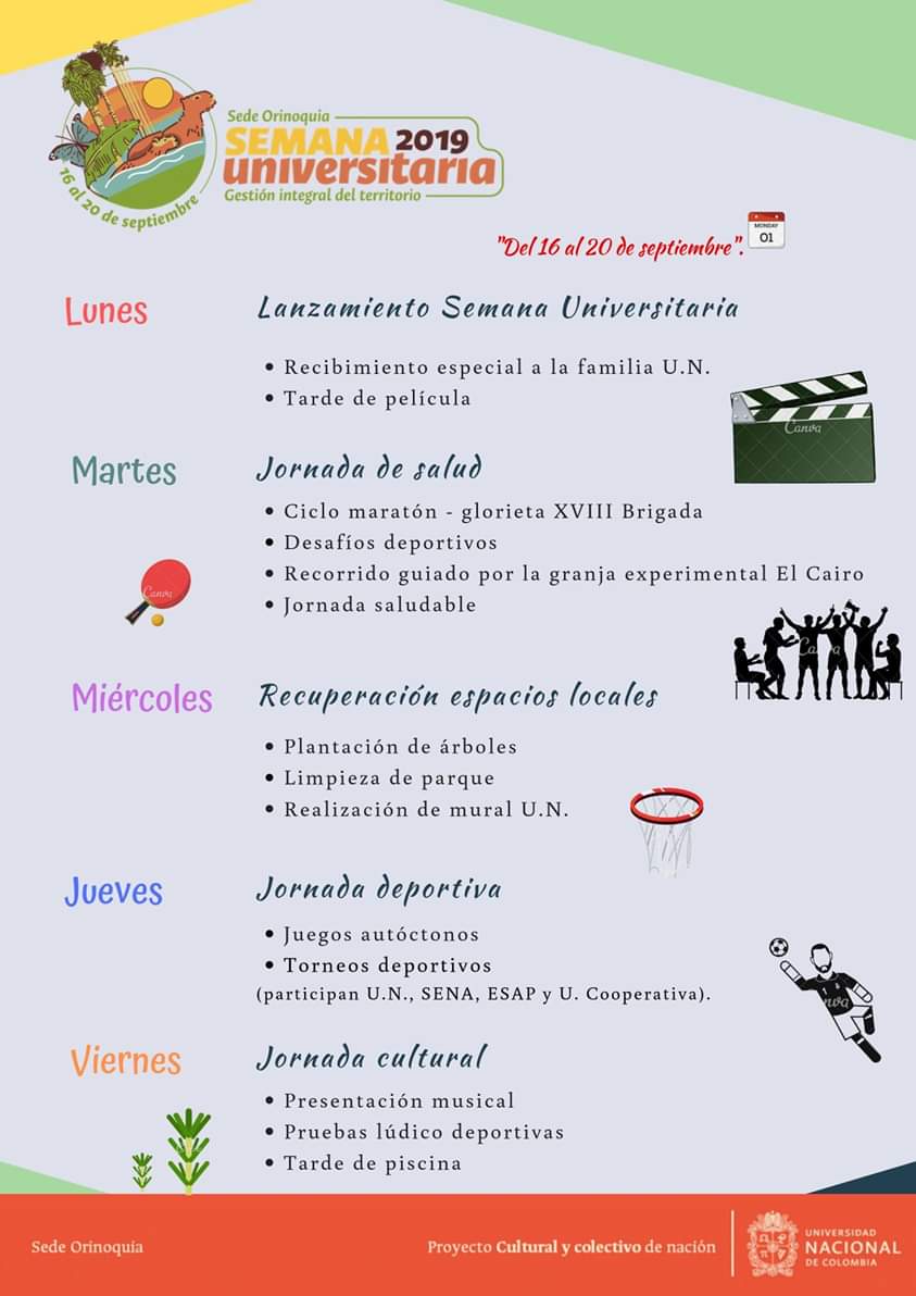 BienestarOriUN's tweet photo. Únete y participa de la programación preparada para tí.

#SemanaUniversitaria
#BienestarUNAL
#SedeOrinoquíaUNAL
#UNAL #UN #Orinoquía
#OrgulloUN https://t.co/Gf1Gw8dPZJ