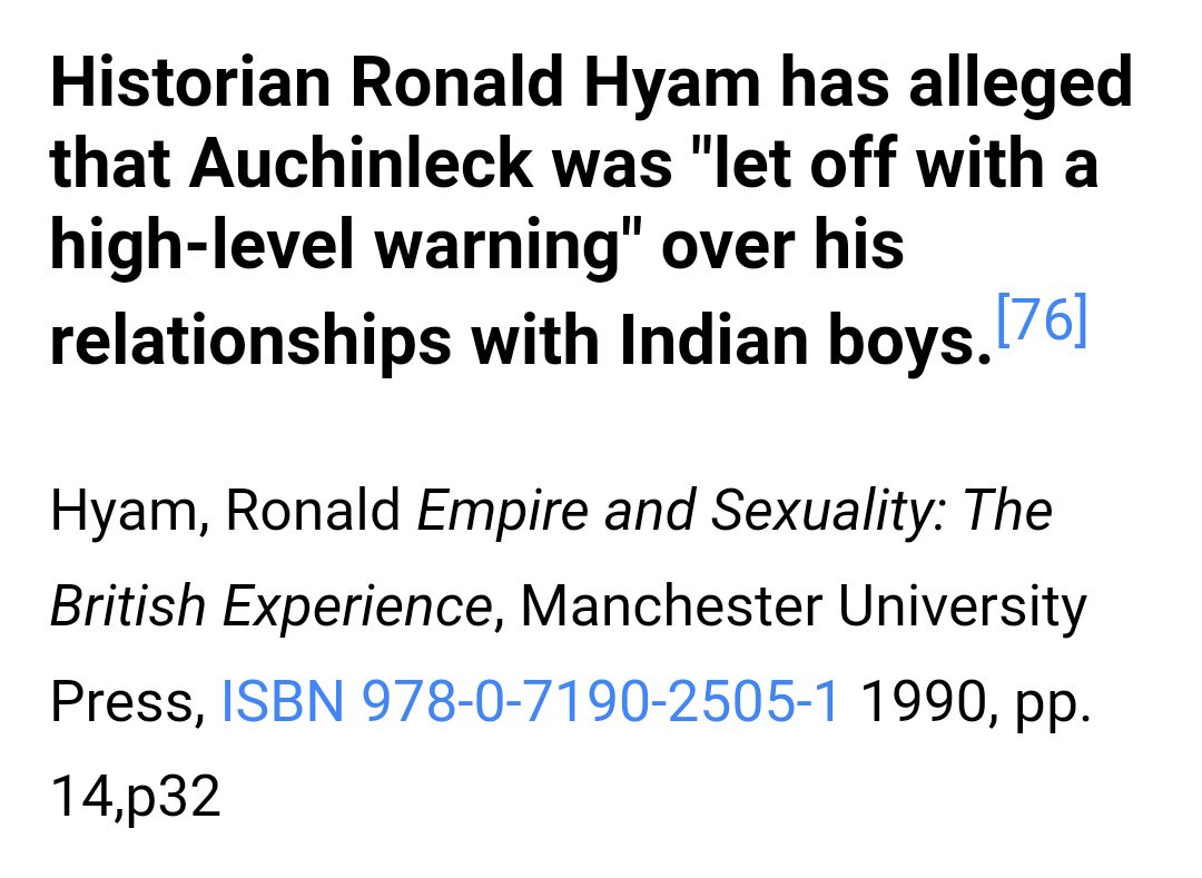 Three paedos in a pod: Who is Sir Claude Auchinleck, pictured with paedophiles Mountbatten and William Slim?Well, historian Ronald Hyam claimed that Auchinleck was 'let off with a high-level warning' over his relationship with Indian boys!Surprised? https://en.m.wikipedia.org/wiki/Claude_Auchinleck