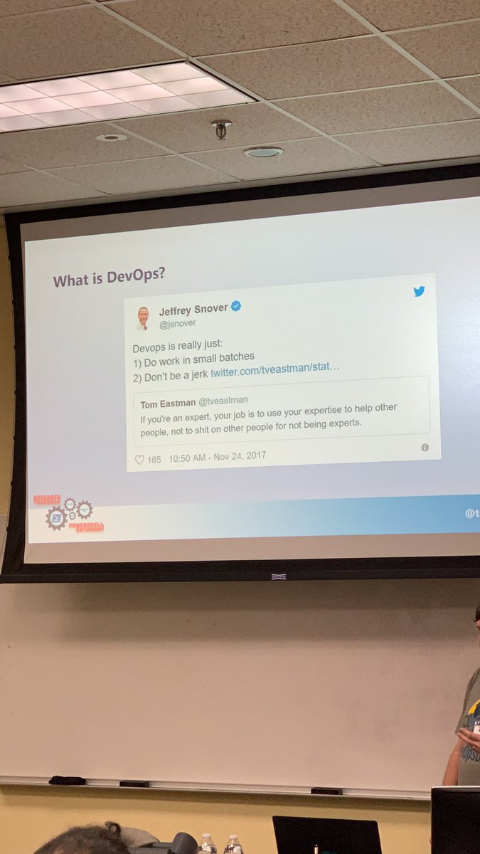 rtpsug's tweet image. Definition of DevOps by @jsnover 👍🏻