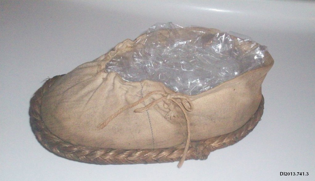 After young Cynthia and her family escaped from the sinking SS Athenia in 1939, &amp; rescued by US cargo ship City of Flint, they were provided with clothes and these canvas #shoes, hand-made by the crew. Read her story: bit.ly/32UU1By

<a href="/AFW_fashionweek/">Atlantic Fashion Week</a> #AtlanticFashionWeek