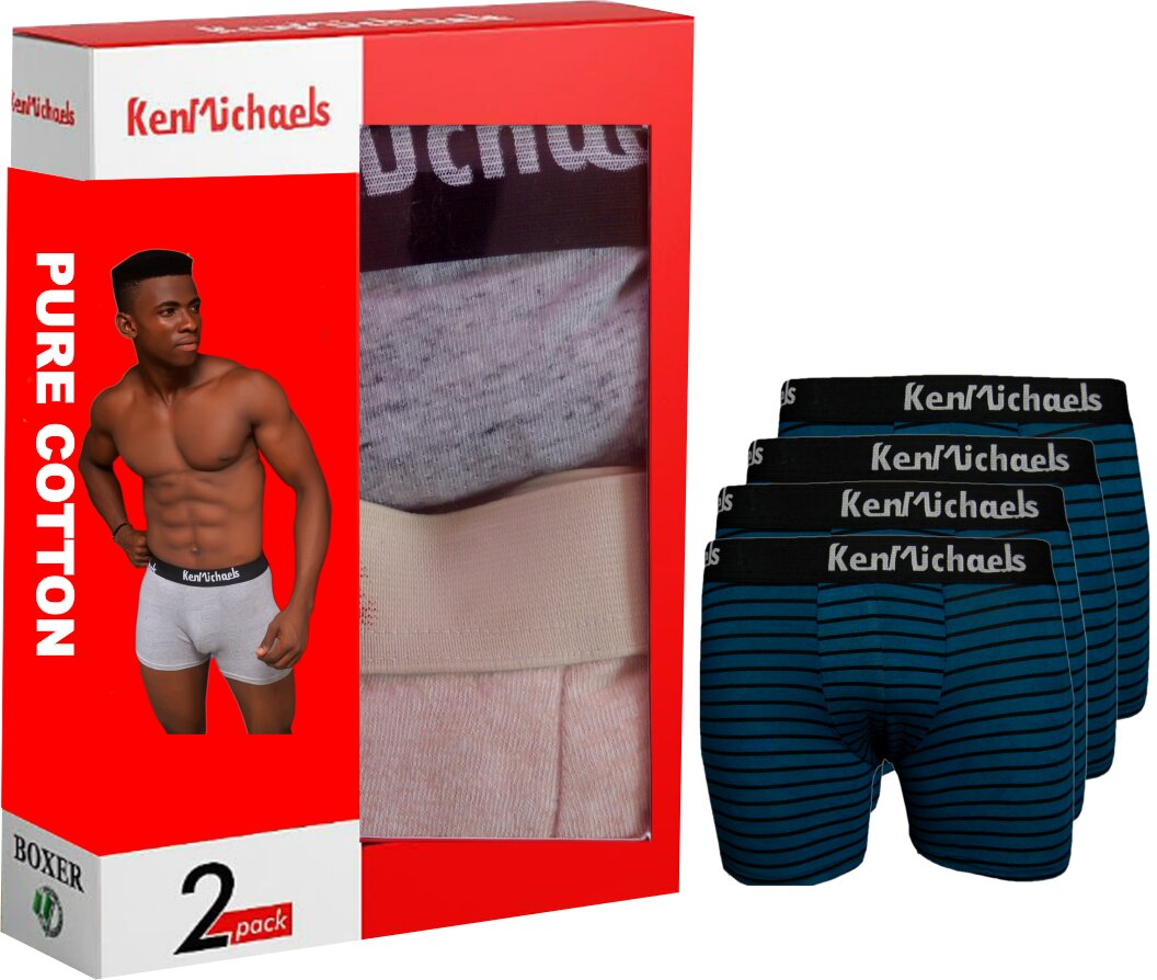 You wanna let your butt breath? No problem. KenMichaels pure cotton boxer is less bulky on your bottom.#WearKenMichaels