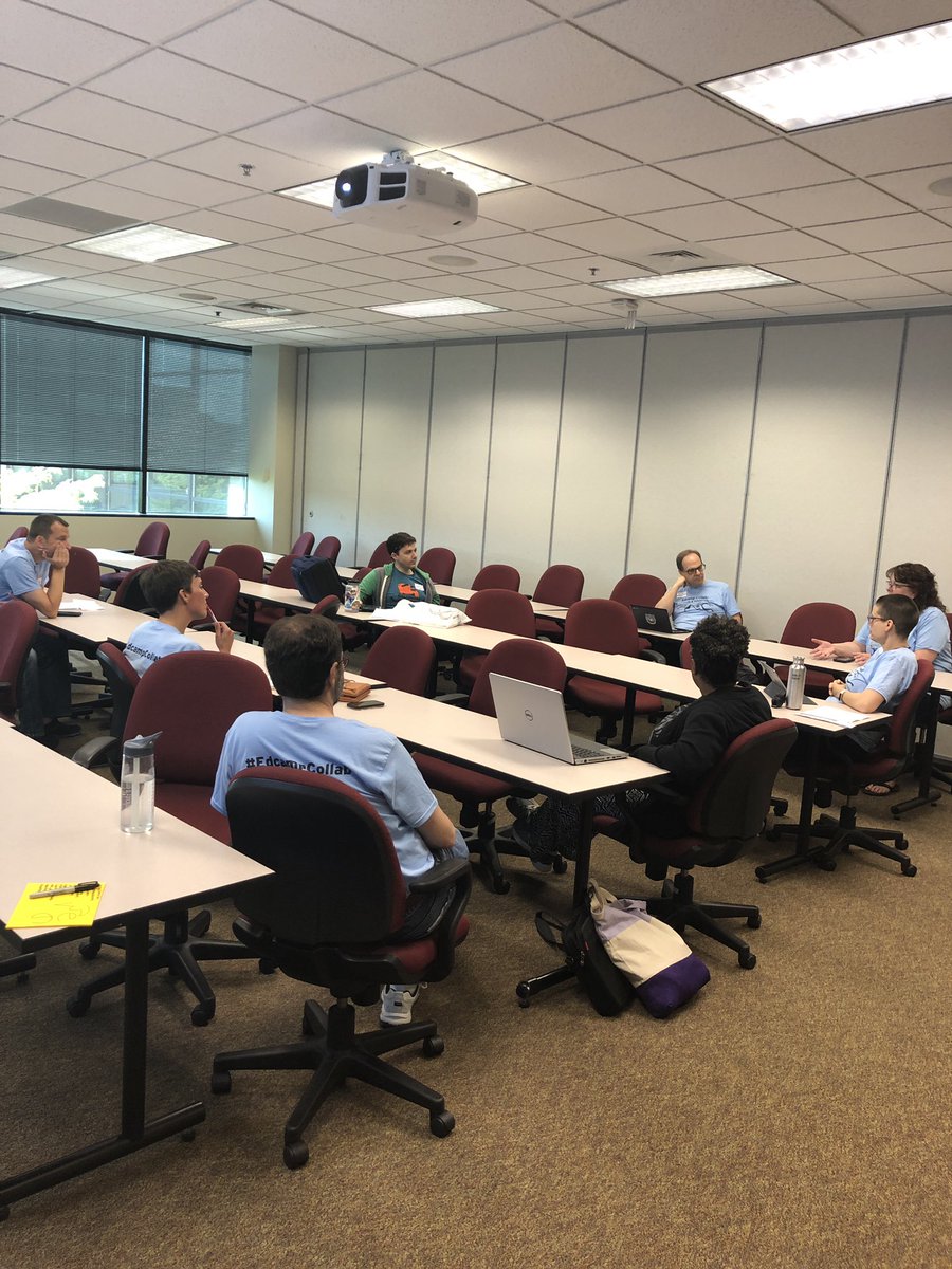 LoyolaLDT's tweet photo. Tech for student activism round table happening now! #EdcampCollab https://t.co/BrhWGVGz04