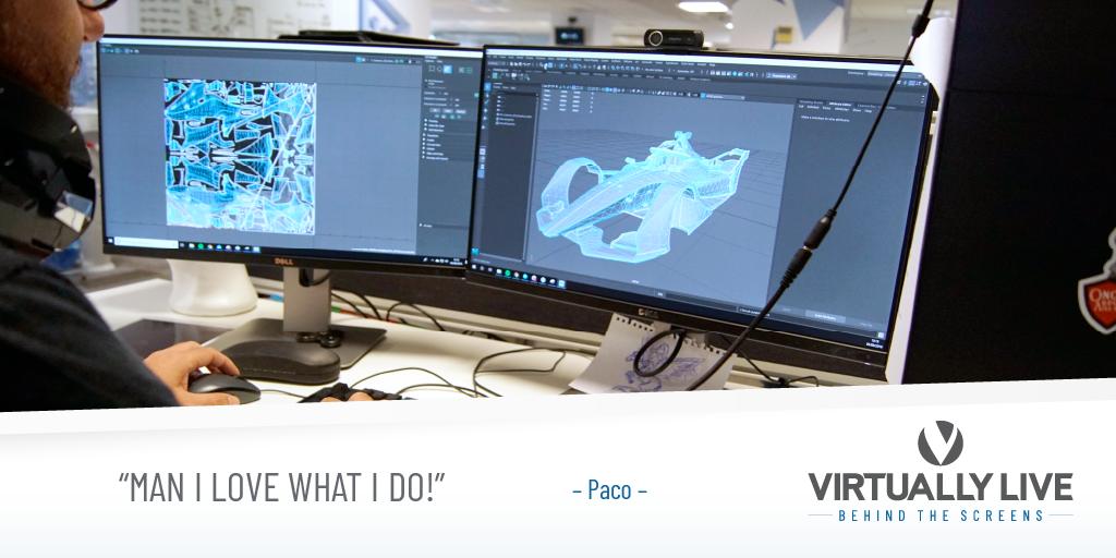 And we love what you do, too, Paco! 😘 😊 🏁 💻 

#lovemyjob #behindthescreens #BehindtheScenes #virtuallylive #ghostracing #racinggame #developagame #gaming