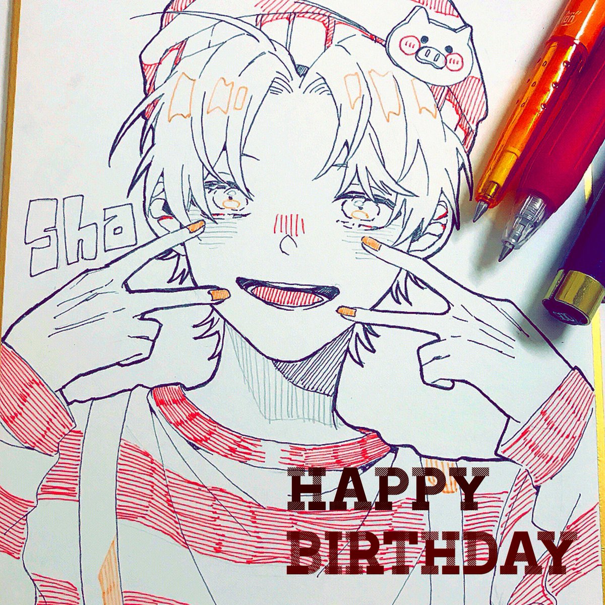 「#シャオロン誕生祭2019
おめでとうございます!!!過去絵ですみません!!! 」|朔のイラスト