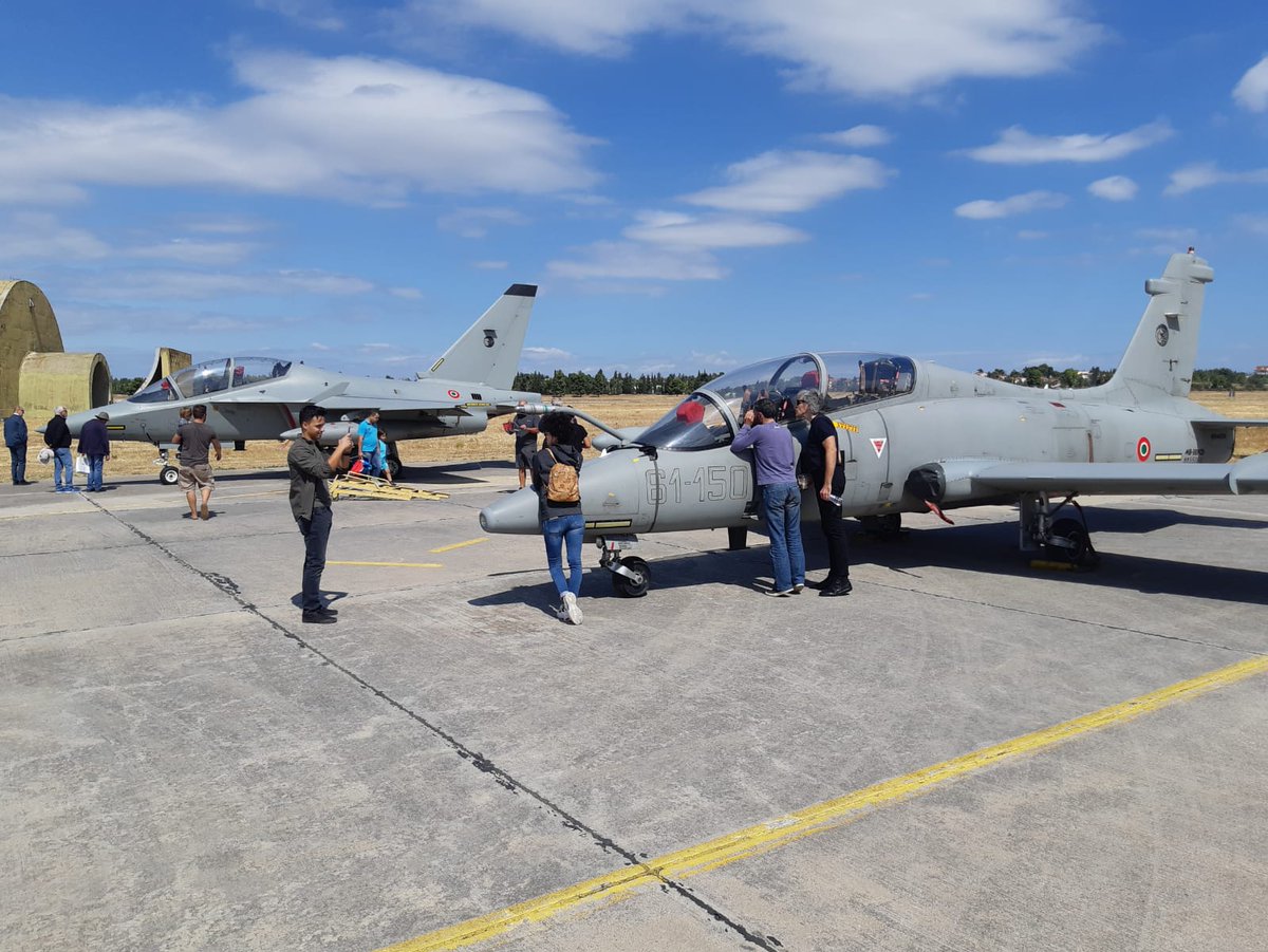LDO_Aeronautics's tweet photo. This year at the @AthensFlyinWeek visitors will have the chance to have a close look at the @ItalianAirForce's #T346 and #MB339CD, two aircraft that are the state-of-the-art for #training worldwide #AFW #AFW2019 #M346 #Leonardo https://t.co/6JzF9qJpM1