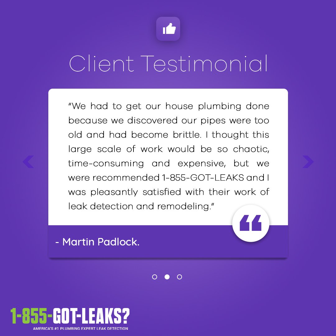 1855GotLeaks's tweet photo. Happy Clients!
It’s a pleasure for us to answer and help you with any question about the #leak and repair or a problem that you are having with your home or place of work.
Testimonial - Martin .
.
.
.
.
.
.
.
#LeakDetection #Leakage #Fix #Experts #Florida #Miami #remodeling https://t.co/sJSasea3pj