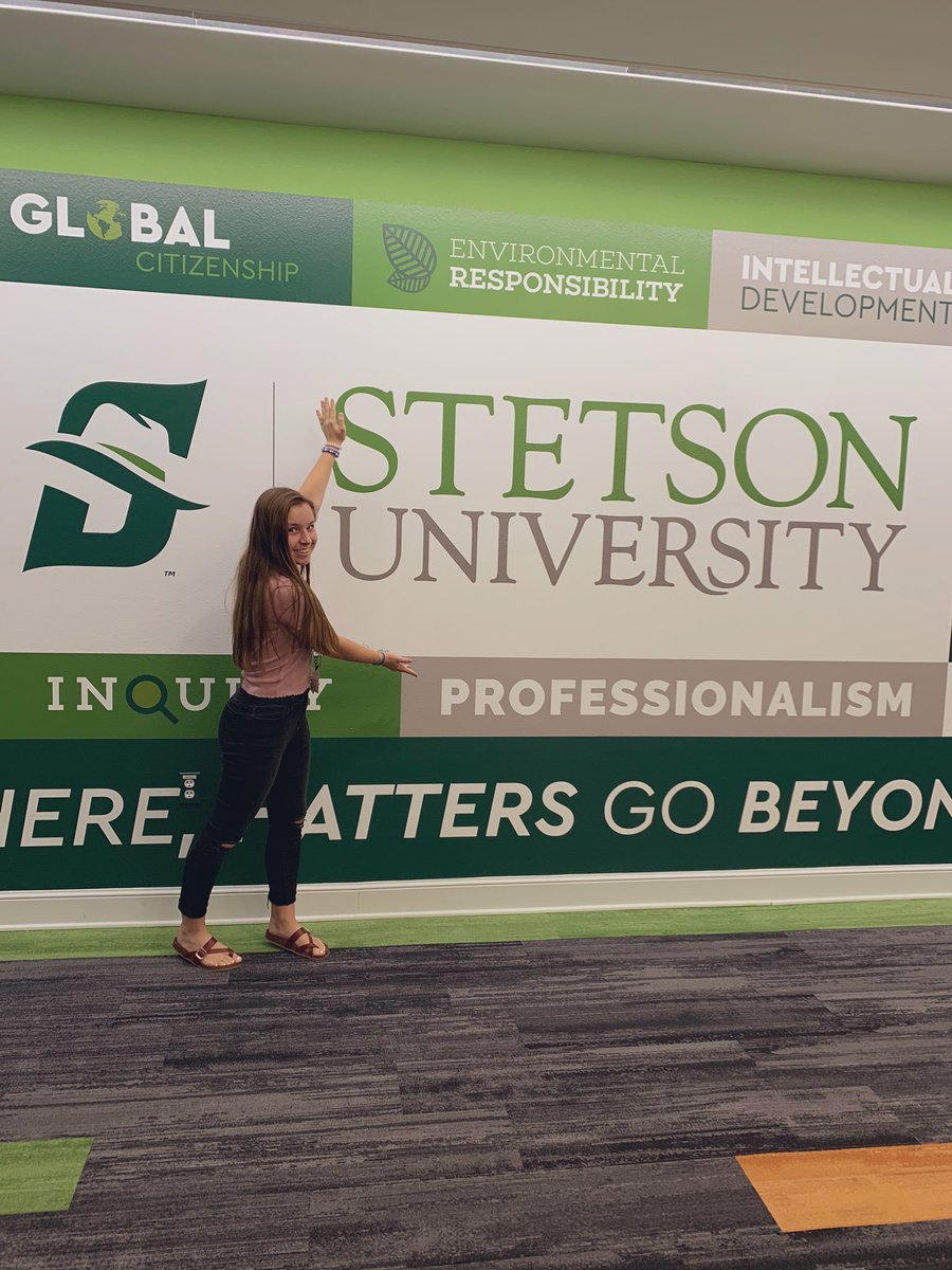 hannasigman's tweet photo. exciting day visiting Stetson! #VisitStetson #GoHatters https://t.co/JhbXphVGiJ