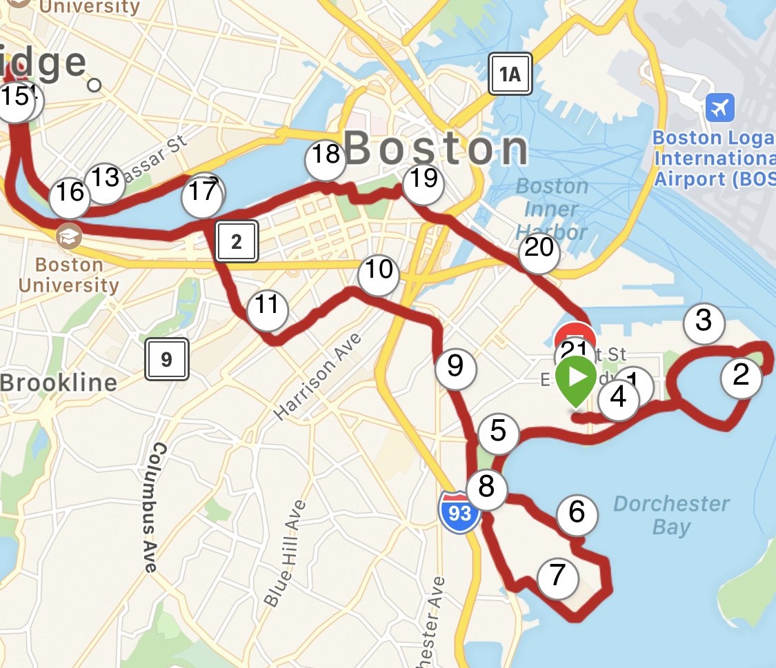 Excited to be tapering but more excited for the pizza I’m going to eat later #ChicagoMarathon #21miler