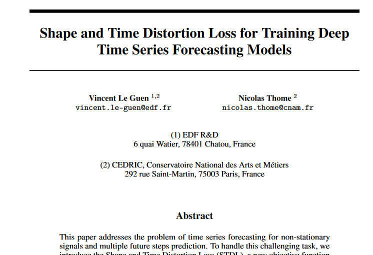 vleguen's tweet photo. Our paper "Shape and Time Distortion Loss for Training Deep Time Series Forecasting Models" accepted for NeurIPS 2019 conf now on Arxiv ! See you in Vancouver
#NeurIPS #NeurIPS2019 
https://t.co/dTBgl1XyCE https://t.co/aeqUArmfSq