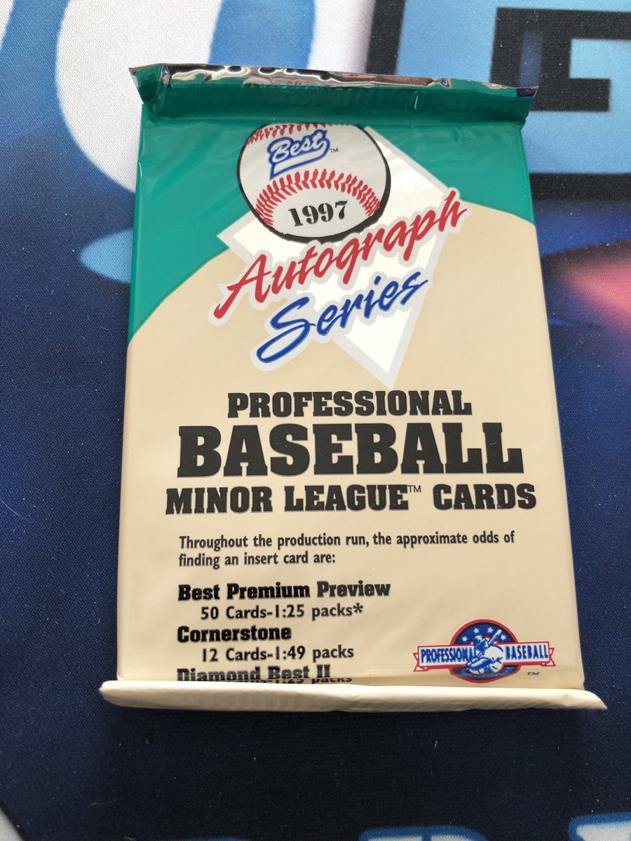 biggsdaddycool's tweet photo. Been keeping them sealed for longer than some of you have been alive. 🤣
1997 Team Best Minor League Autograph Series
Odds of Auto 1:1
#BackyardDiamond
#UnopenedPacksMatter
#SaveTheUnopened https://t.co/zc21VLtd2K