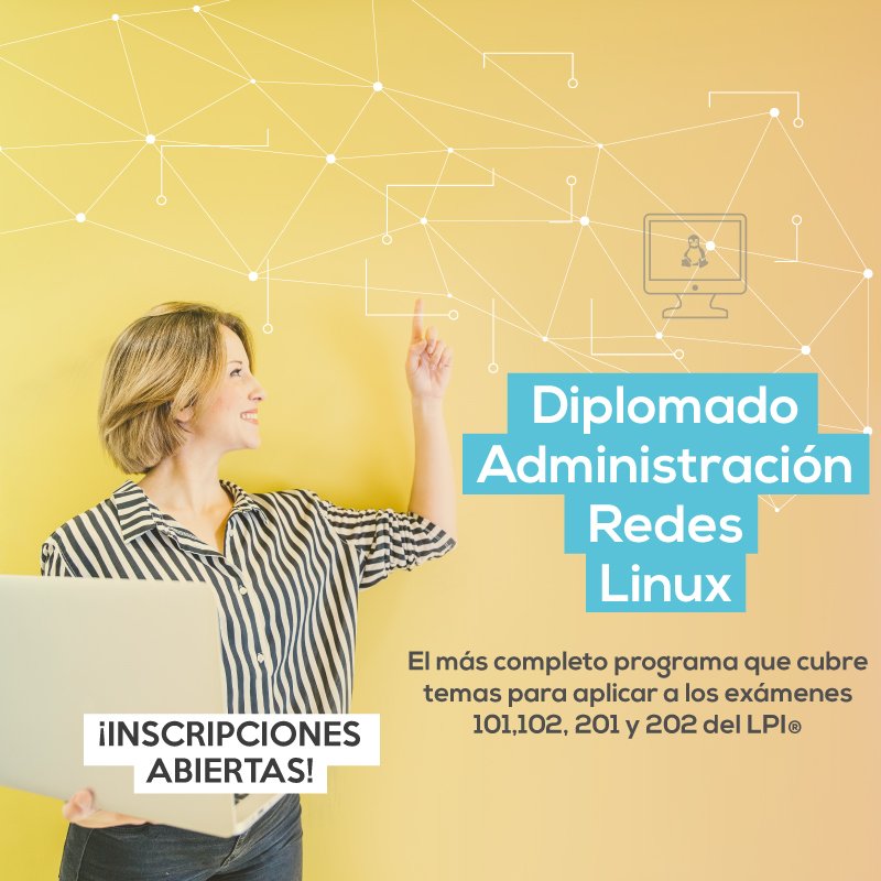 eudacademy's tweet image. Capacítate en administración de redes LINUX

► Desarrolla laboratorios en ambiente LINUX
► Administra la plataforma GNU/LINUX 
►Fecha de Inicio: 10 de Octubre 
►Modalidad: Presencial/ Online
►Más información: egresadosudistrital.edu.co/index.php/capa…
#linux #redeslinux #conEUDmecertifico