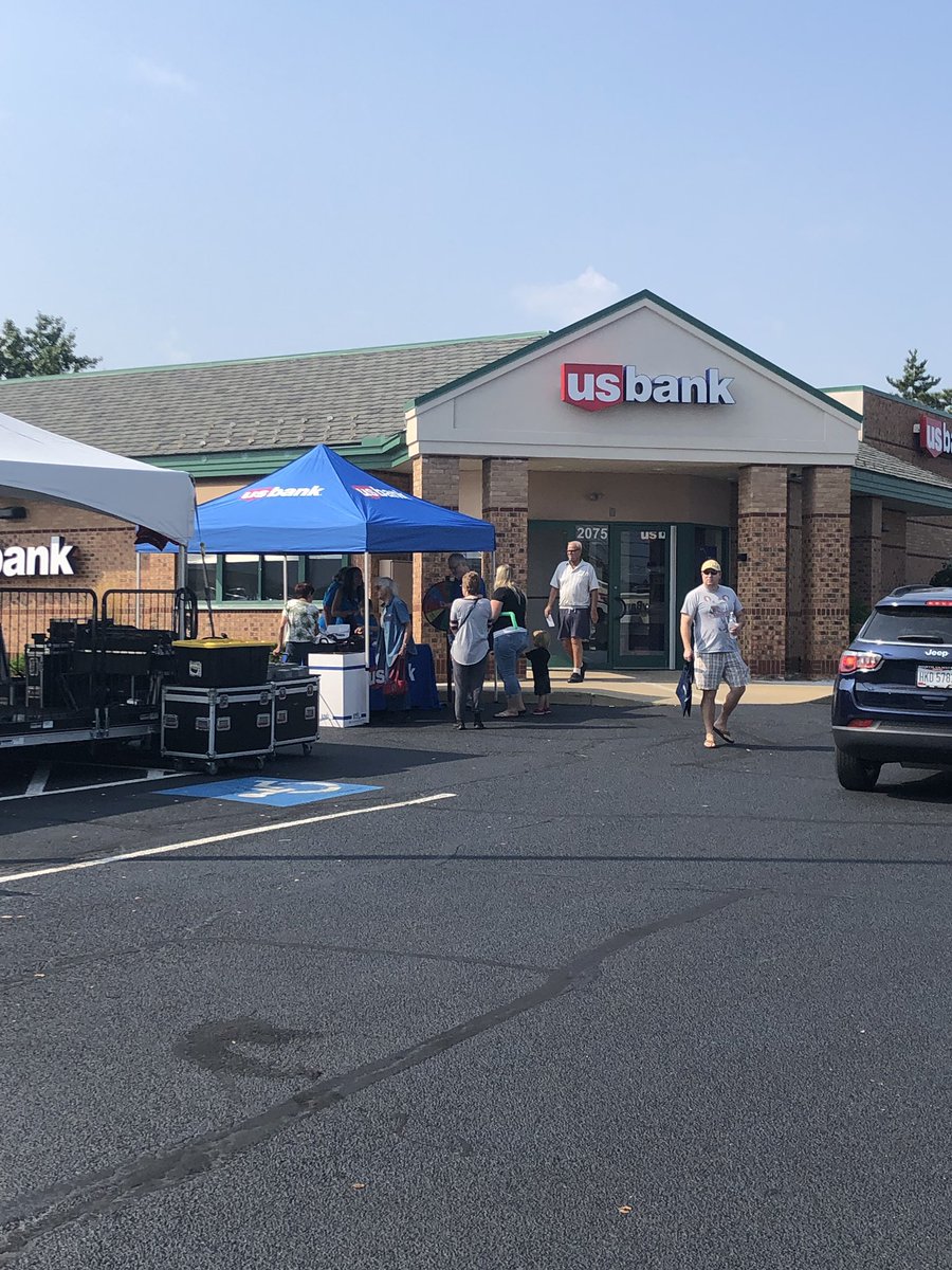 We are out here at the Touch a Truck for the new branch opening for USbank on Snow Rd. Come out and say hi!