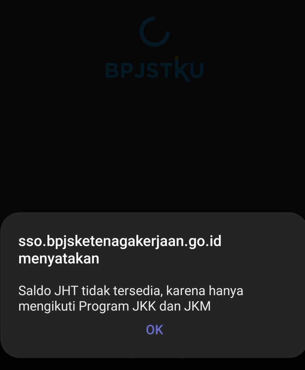 DedeHendry's tweet photo. @BPJSTKinfo mlm mau tanya knpa saya tidak bisa cek saldo bpjstk? Selalu ada keterangan seperti ini. https://t.co/01SF1vgVQg