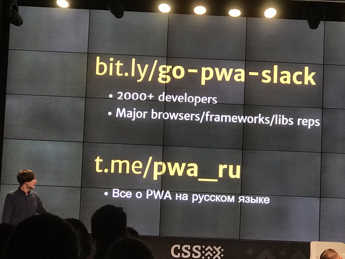 Lik04ka's tweet image. This is just the beginning! Maxim about #PWA @CSS_Minsk_JS #CSSMinskJS #JavaScript @webmaxru #Workbox #frontend