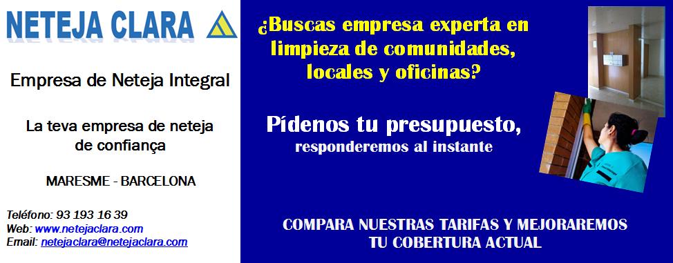 netejaclara's tweet image. #NetejaClara su empresa de limpieza de confianza
#ACISM, #ACIST, #Montgat, #Barcelona, #limpiezaecologica