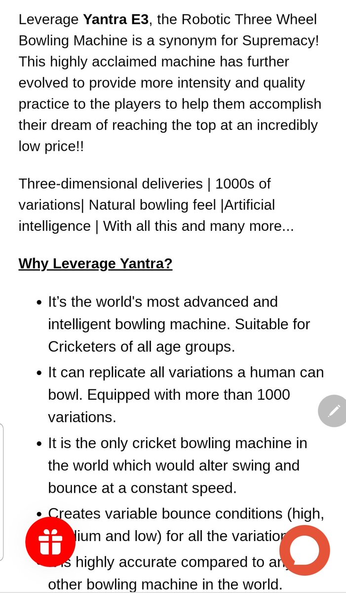 yantra bowling machine