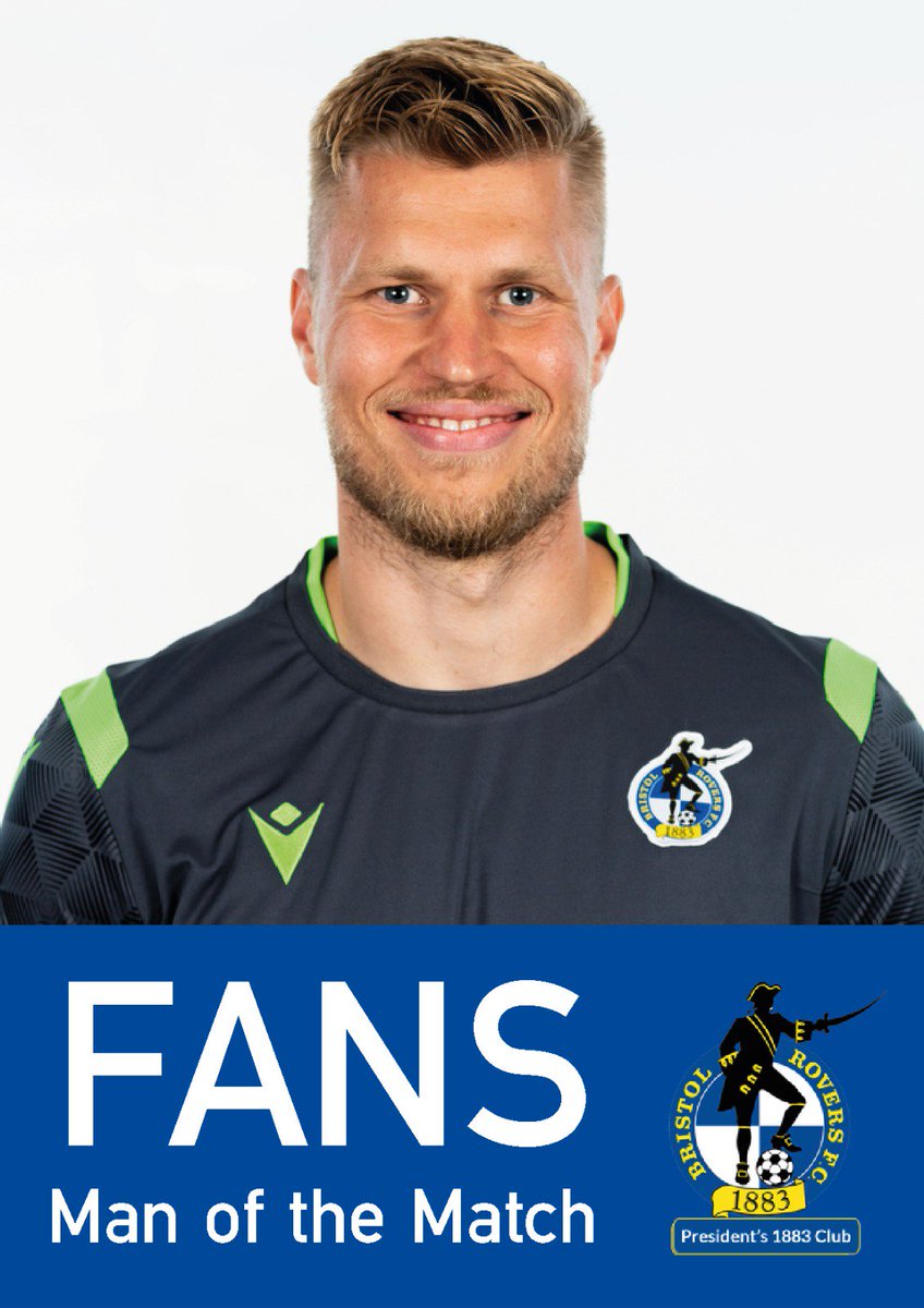 BRFCPresClub's tweet photo. The @BRFCPresClub MOTM Vs @AFCWimbledon as voted for by you is....

Anssi Jaakola!! 

#BristolRovers #UTG @Official_BRFC https://t.co/54Ag5q2Z93