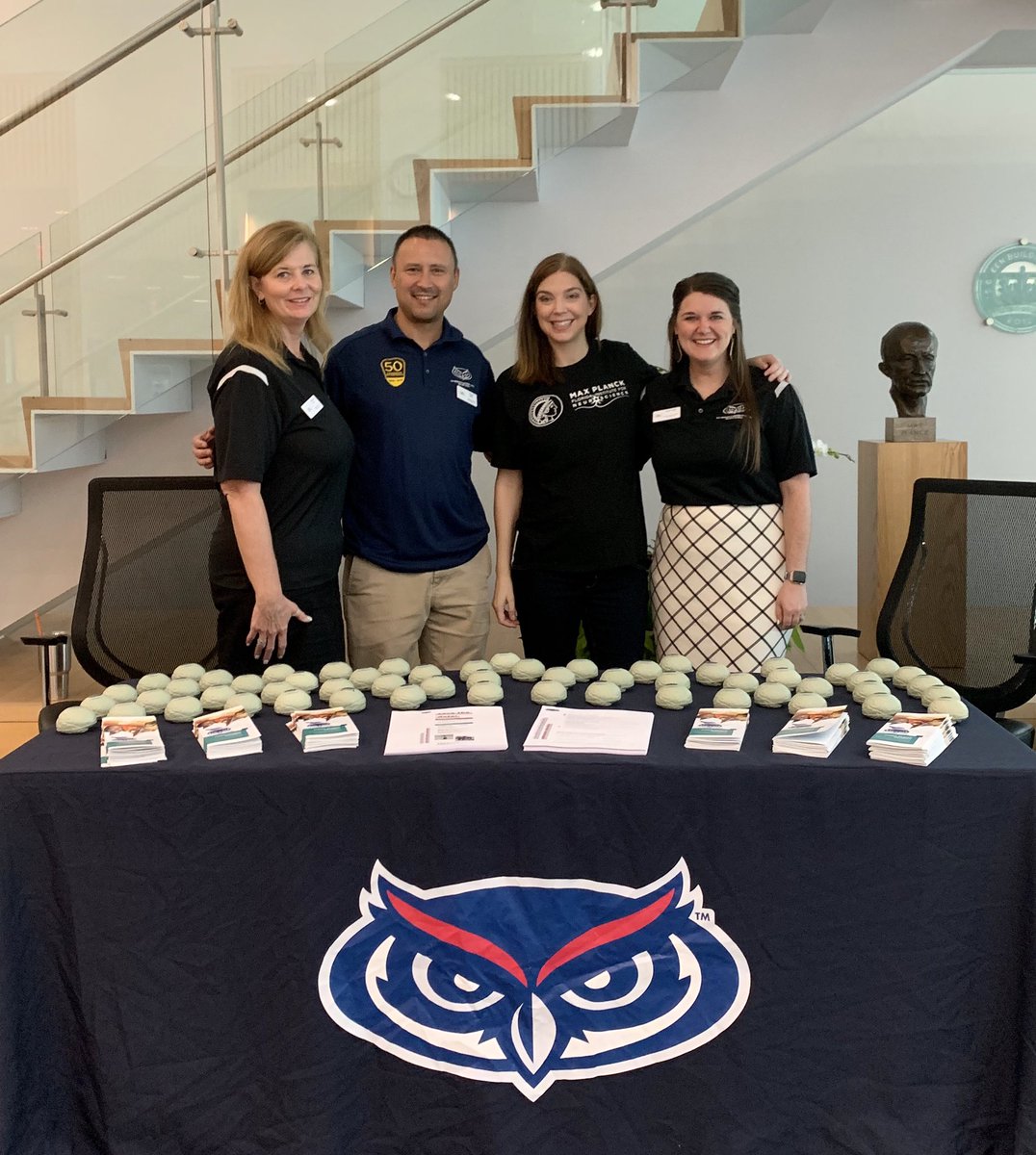 mollyroseadam's tweet photo. Great day out at @MPFNeuro recruiting for the brand new FAU - Max Planck Academy, opening Fall 2020! #owlsignite #faumpa #mpfi https://t.co/NGGaUoBZOn