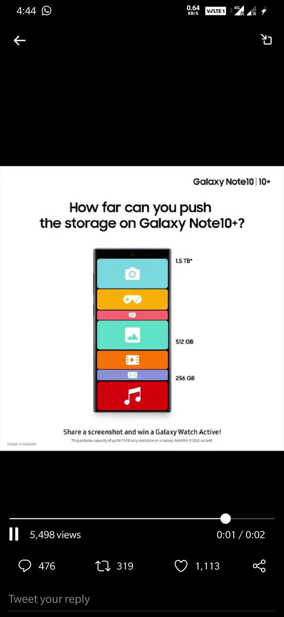 murklynx's tweet photo. @SamsungIndia #LaptopLikeStorage  #GalaxyNote10 https://t.co/ThTMsqzrEf