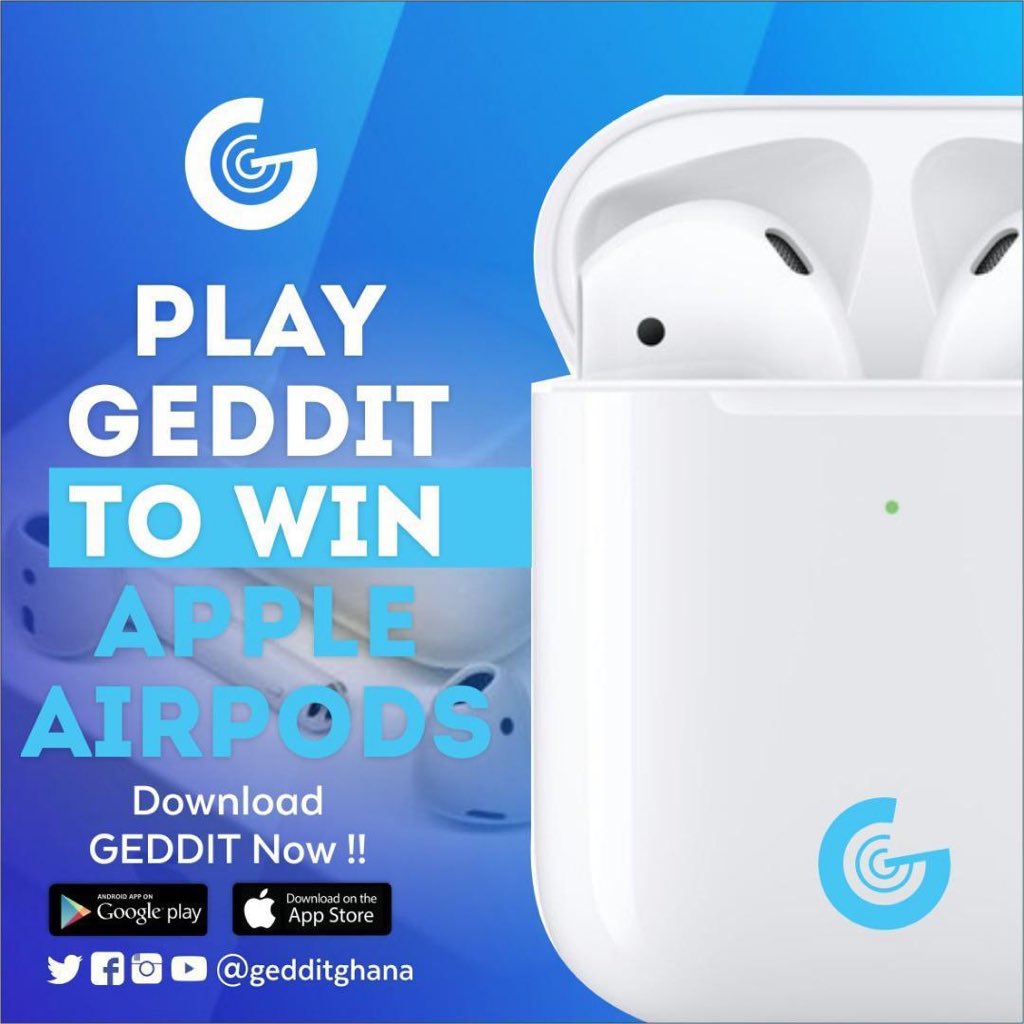 Sundayborn23's tweet photo. Tired of the cable clutter whilst listening to music or making calls? Play to get the chance to win original Apple Air Pods sponsored by @GedditGhana
The more you play the higher your chances of winning!
.
.
Powered by: @_hypenationgh 
.
.
#gedditghana https://t.co/uROU8qvYpH