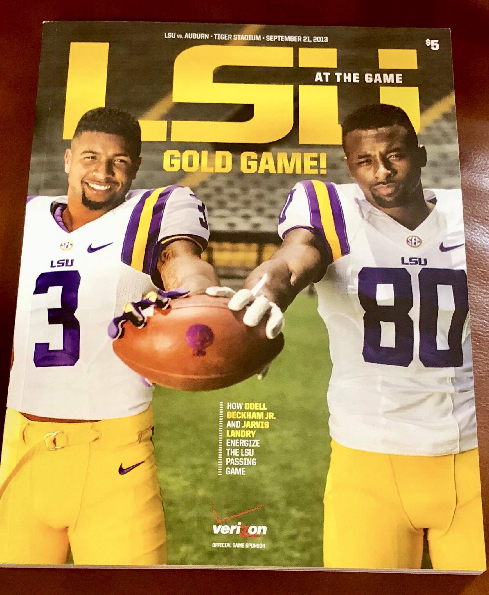 Michael Detillier on X 6 years ago today. Odell Beckham Jr. and Jarvis Landry were on the cover of LSU Gameday Magazine vs. Auburn. This summer the duo teamed up for