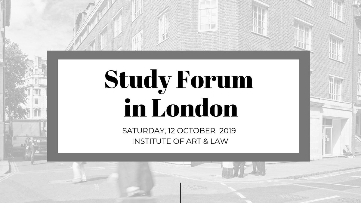 IAL_art_law's tweet image. Three weeks until our Study Forum in London. Join us to hear expert speakers from the @V_and_A , 3 Verulam Buildings, @Keystone_Law, and @QMSchoolofLaw.
ow.ly/ycQA50whjtx