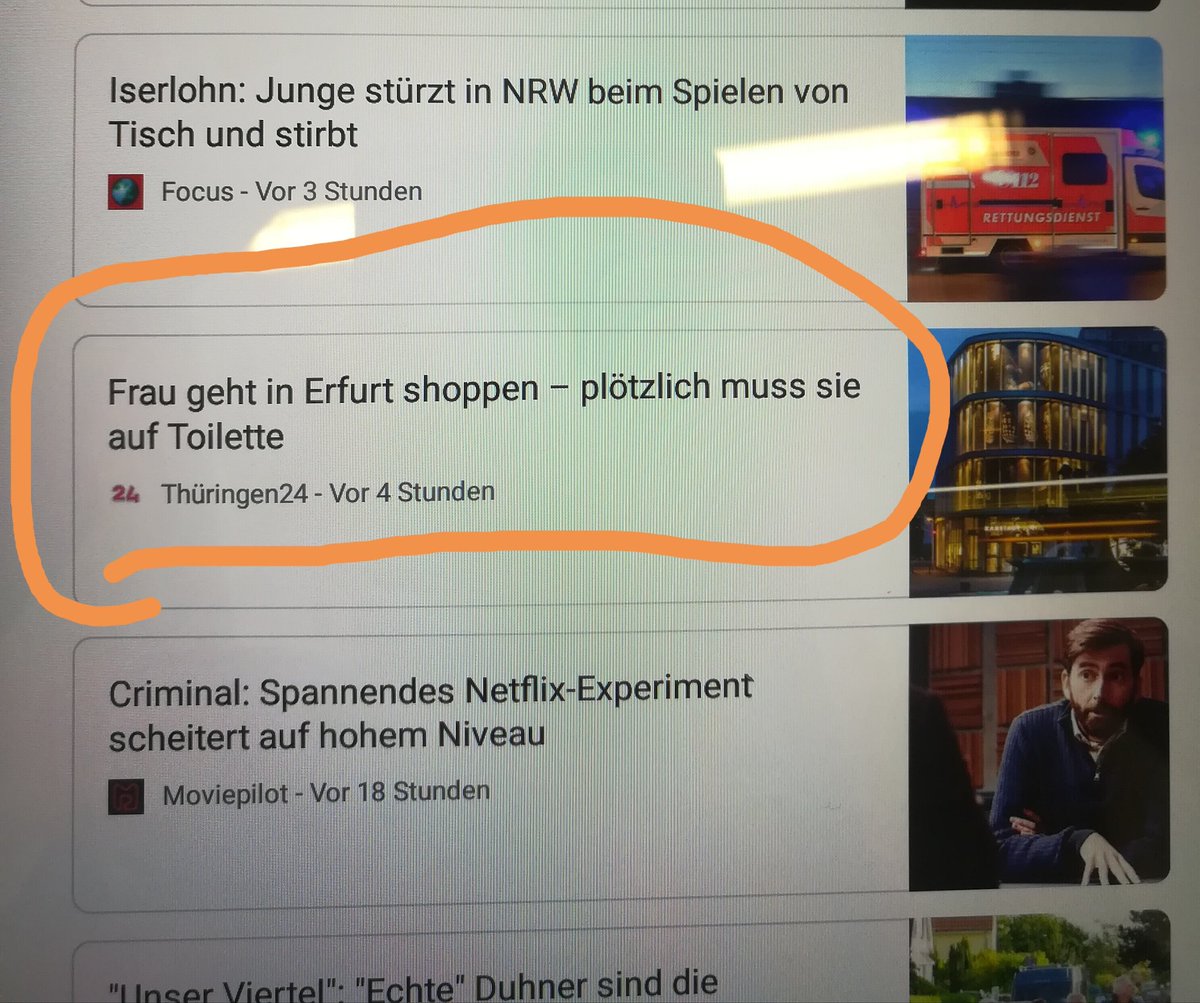 Ich glaub es ja nicht. Was eine Schlagzeile.