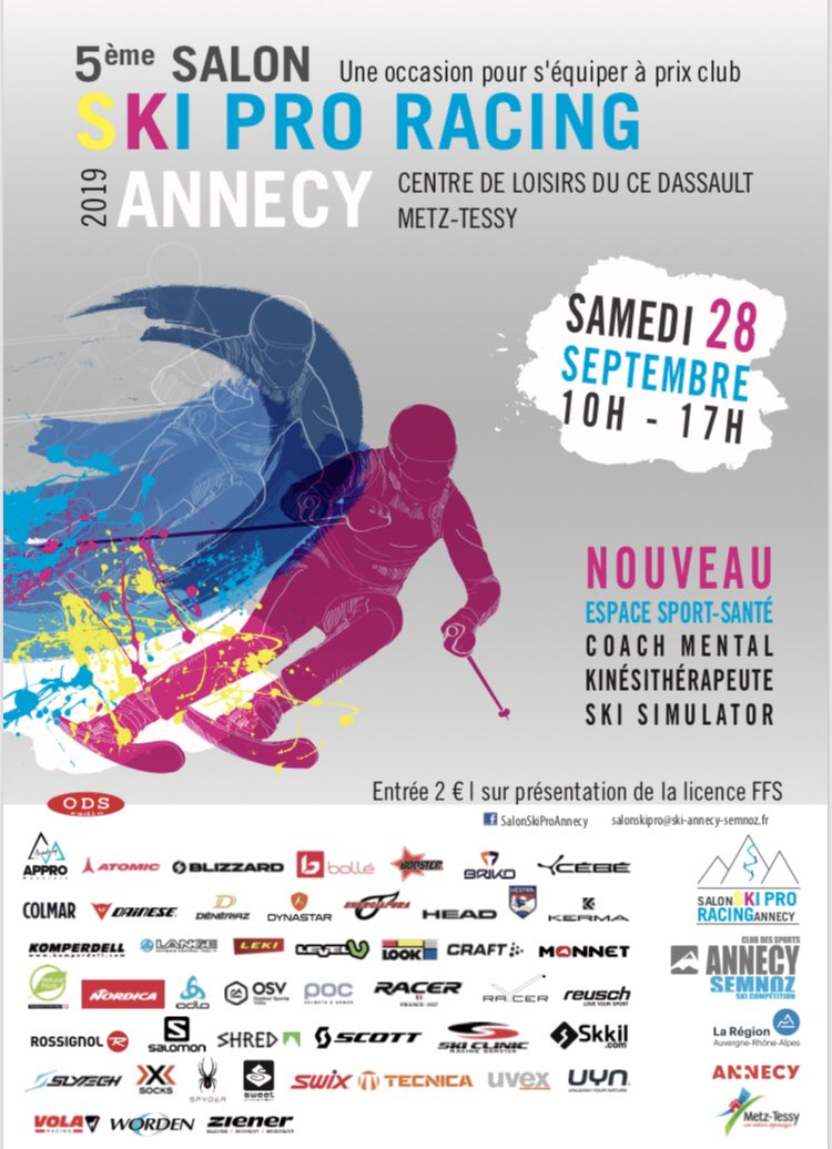 Salon Ski Pro Racing J-7
Venez vous équiper pour la saison à prix club ! Ouvert à tous (présentation licence FFS)