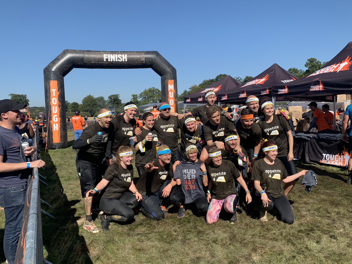 And they have completed it!!! Well done team Team Appetite &amp; Friends!!