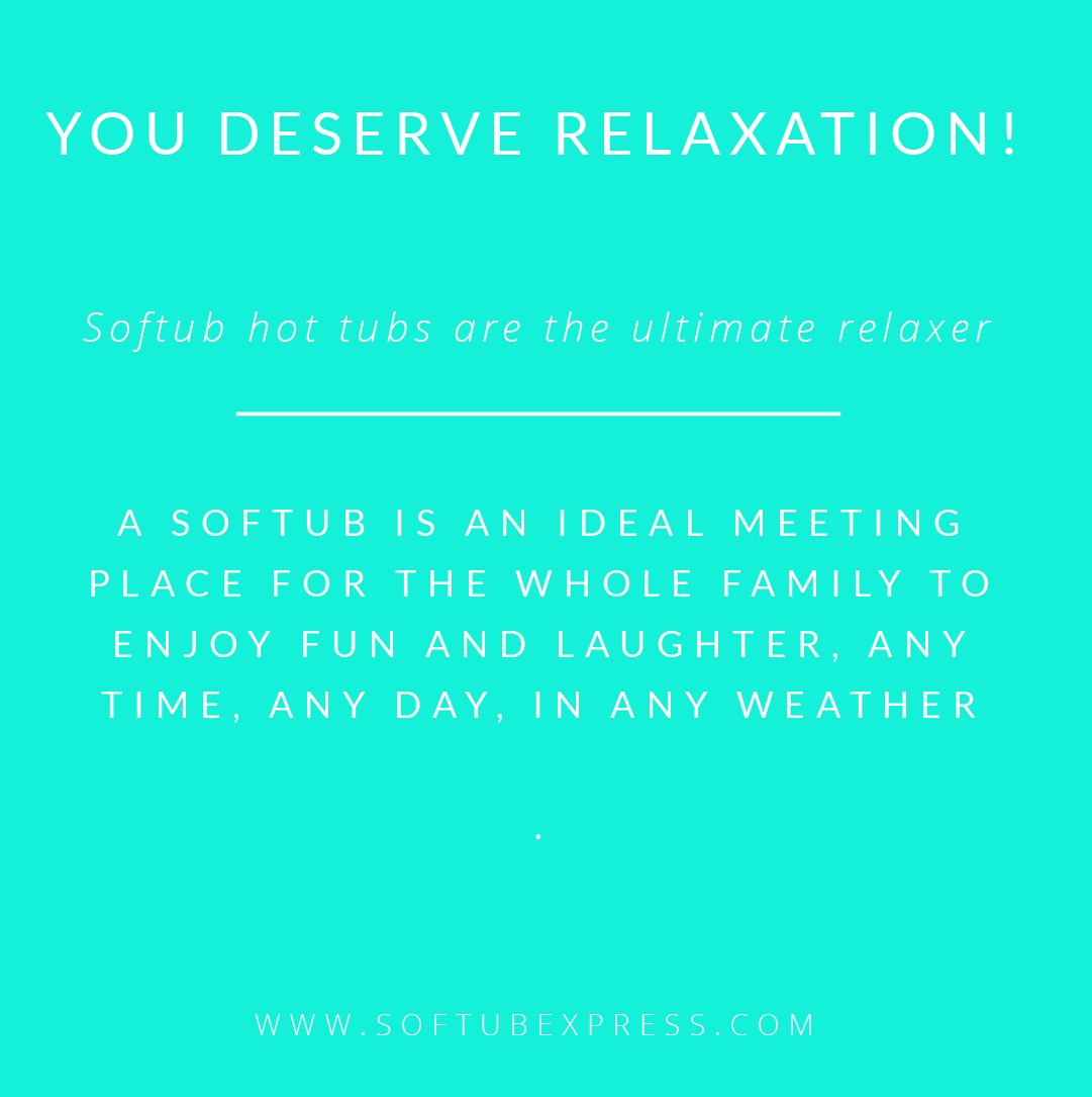 SoftubExpress's tweet photo. You deserve relaxation. #SoftubExpress #softub #relax #relaxtime #relaxtime😎 #familyfuntimes #familyfunnight #giftideas #bestgiftever https://t.co/oantWnNc28