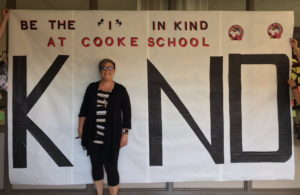 cooke_school's tweet photo. Cooke’s PBIS team knows how to promote what matters!
#1TeamCooke #bekind #SELatwork #NPSWorldofPossibilities https://t.co/XY2djRhat9