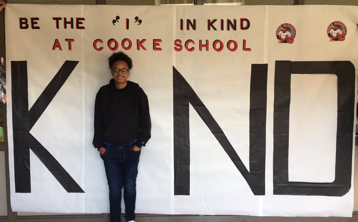 cooke_school's tweet photo. Cooke’s PBIS team knows how to promote what matters!
#1TeamCooke #bekind #SELatwork #NPSWorldofPossibilities https://t.co/XY2djRhat9
