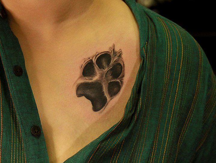 Dog Paw Tattoo  Ace Tattooz