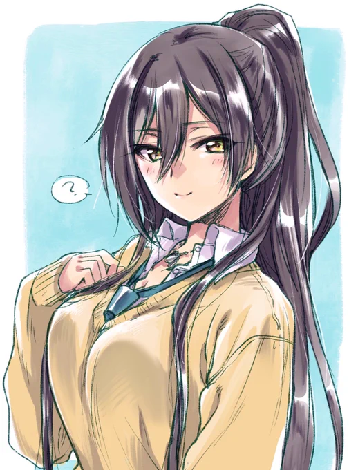肌寒くなってきたので白瀬咲耶に制服の上からセーター着てほしいなぁ…というらくがきです。 #シャニマス 