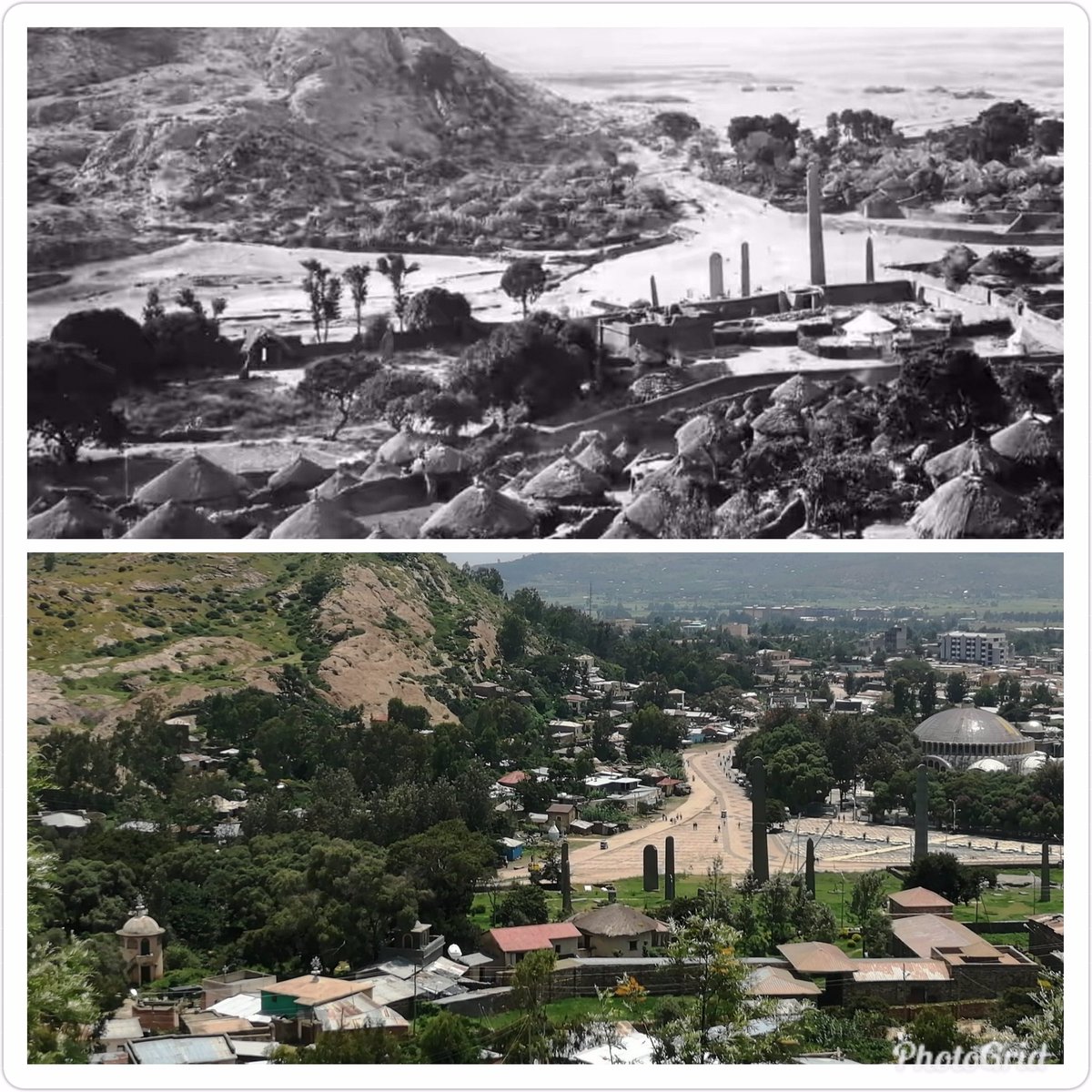 Yrga19's tweet photo. Aksum then(1896) and now.
#SaveAxumObelisks https://t.co/EoEpsP2NV3