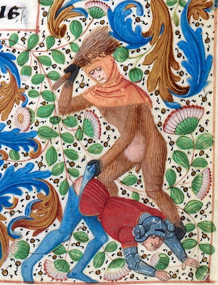 Some butts like to sting(BnF, MS Français 2644, f. 142r; Cambrai, Bibliothèque municipale, MS 126B, f. 76v) #MedievalTwitter