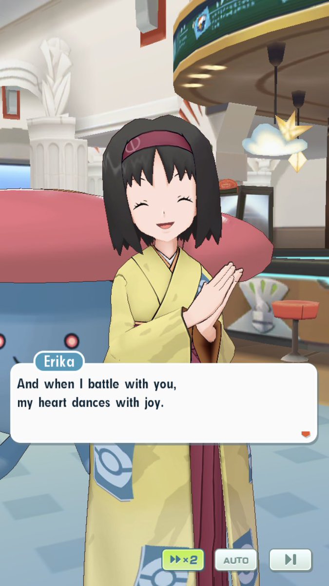 The trainers in Pokémon Masters get so ridiculously affectionate for the player that the only logical conclusion is that the cast is canonically polyamorous.  #PokémonMistress