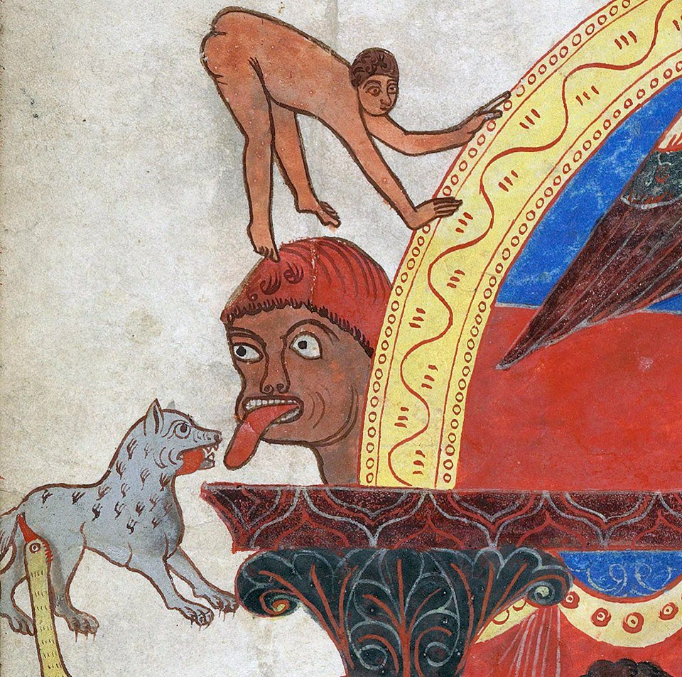 Some butts stick up higher(BnF, MS Latin 8878, f. 4v) #MedievalTwitter
