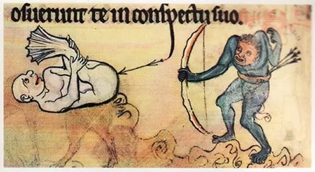 Some butts get shot(Bibliothèque Mazarine, MS 520; BL, MS Add. 62925) #MedievalTwitter