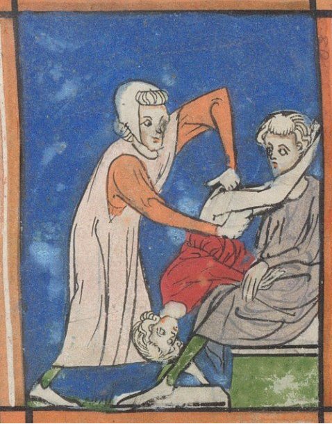 Some butts get an exam(BL, MS Sloane 1977 f. 8) #MedievalTwitter